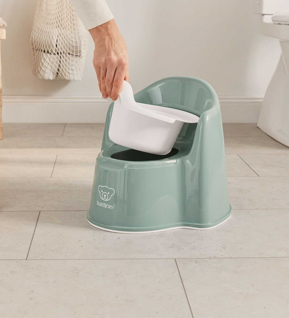 Pot BabyBjörn - Gris Vert/Blanc