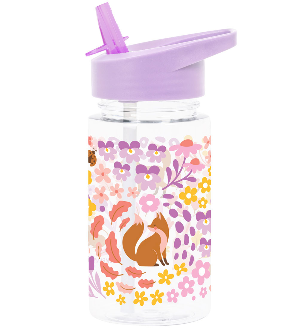 A Little Lovely Company Water Bottle - 450 mL - Flower Garden