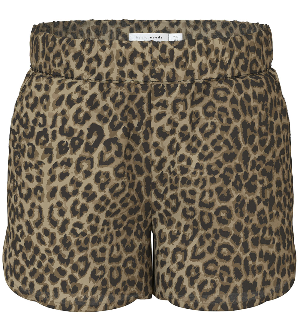 Name It Shorts - Noos - NkfVinaya - Black/Leopard AOP