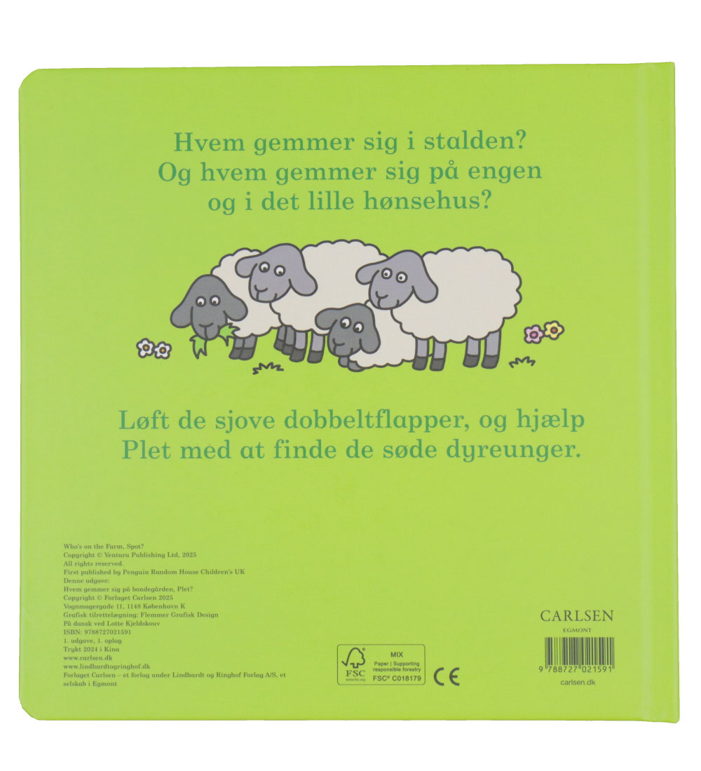 Forlaget Carlsen Book - Who's Hiding at the Farm Spot - Dan