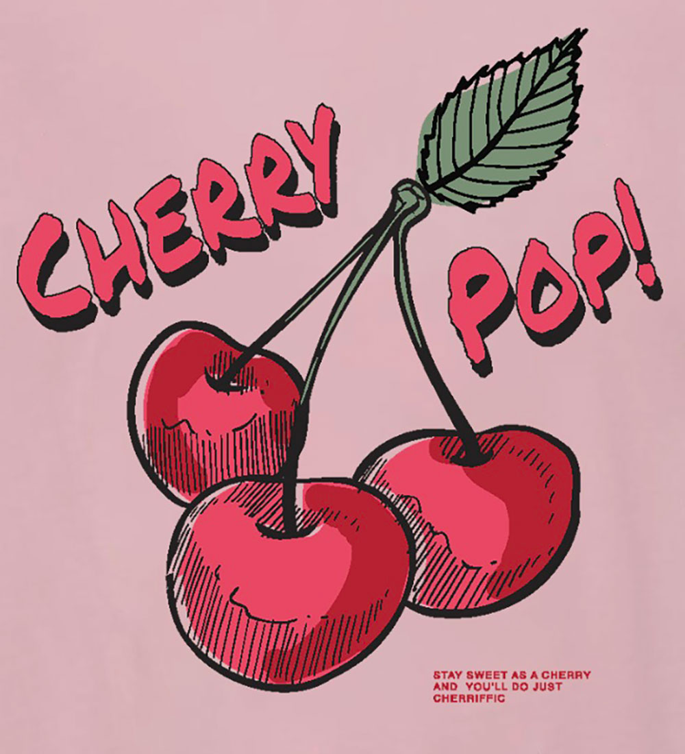 Kids Only T-shirt - KogCharlotte Life - Roseate Spoonbi/Cherry