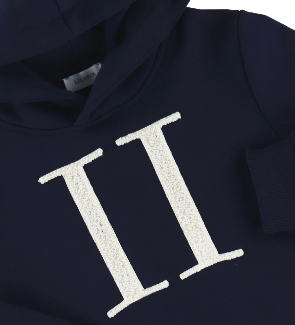 Les Deux Hoodie - Encore Bouclé - Dark Navy/Ivory
