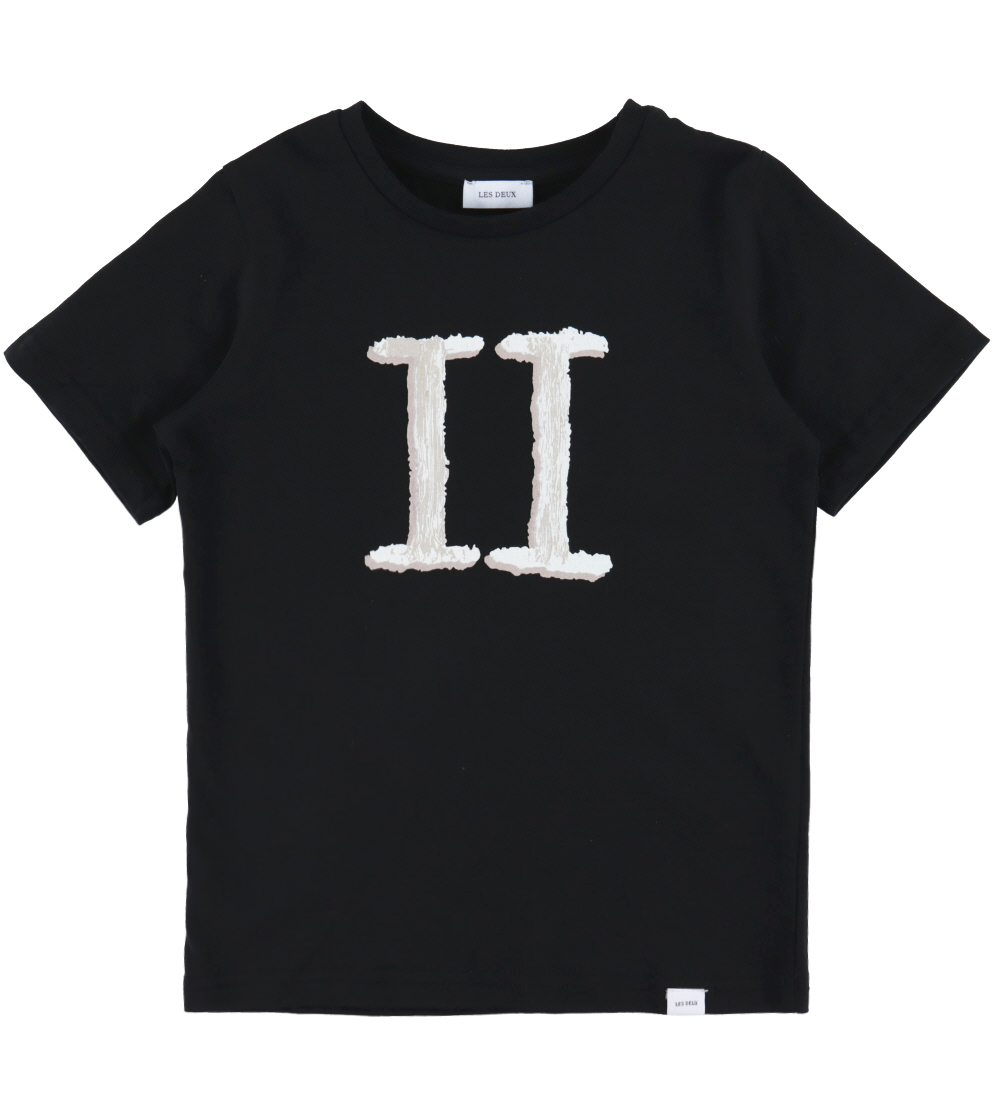 Les Deux T-shirt - Hand Drawn Encore - Black/Ivory