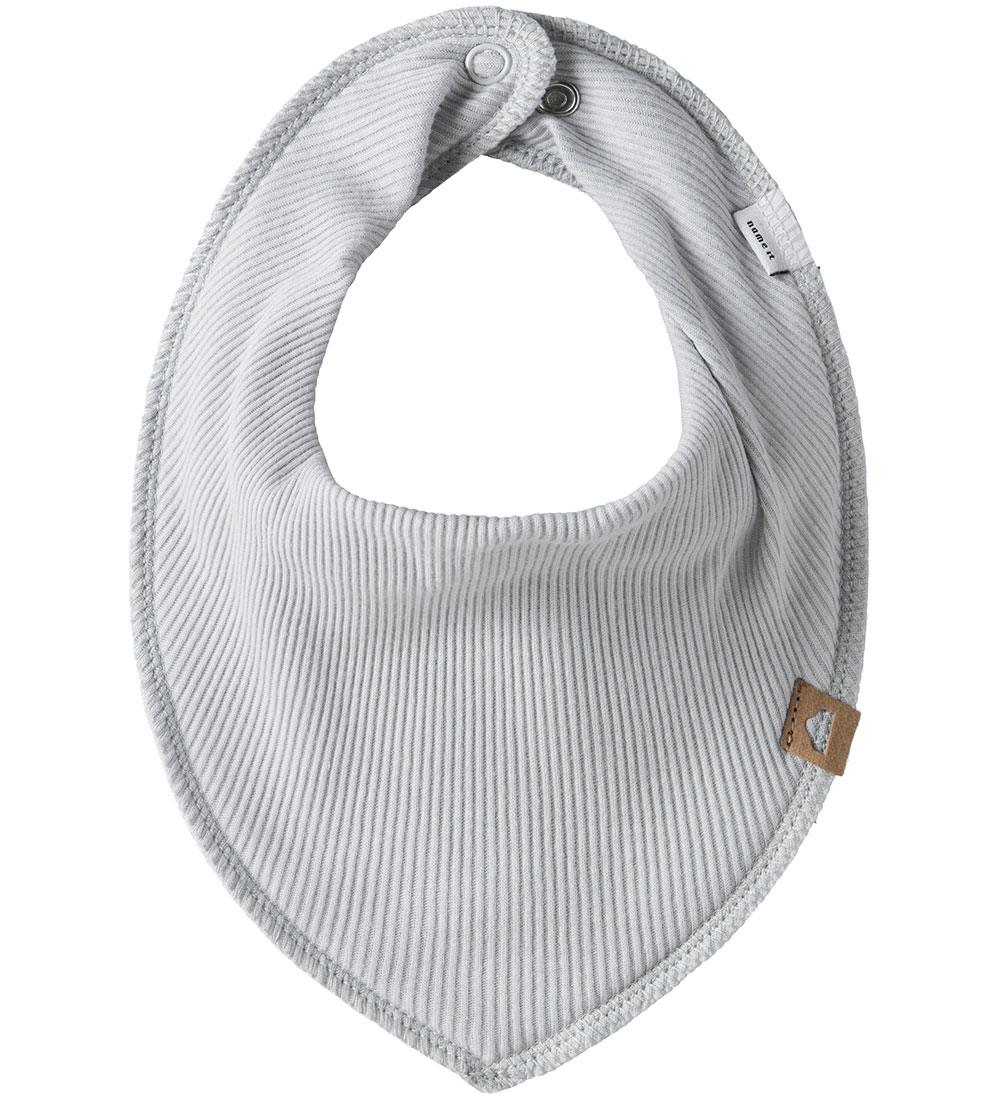Name It Drool Bib - NbmYasimhelt - Rib - 3-Pack - Walnut/Pearl
