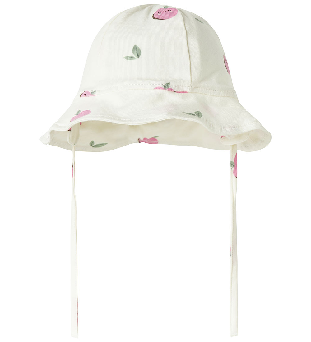 Name It Sun Hat - NbfVandora - Cloud Dancer/Apples