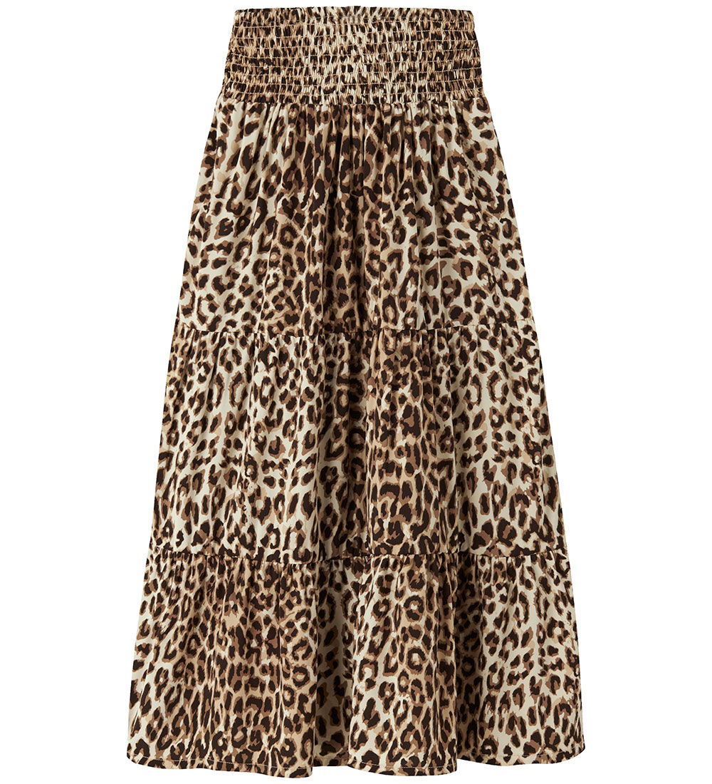 Name It Skirt - NkfVinaya - Black/Leopard AOP
