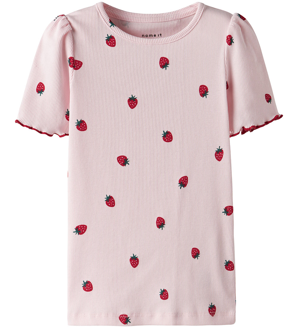 Name It T-shirt - Rib - NmfJillie - Ballerina