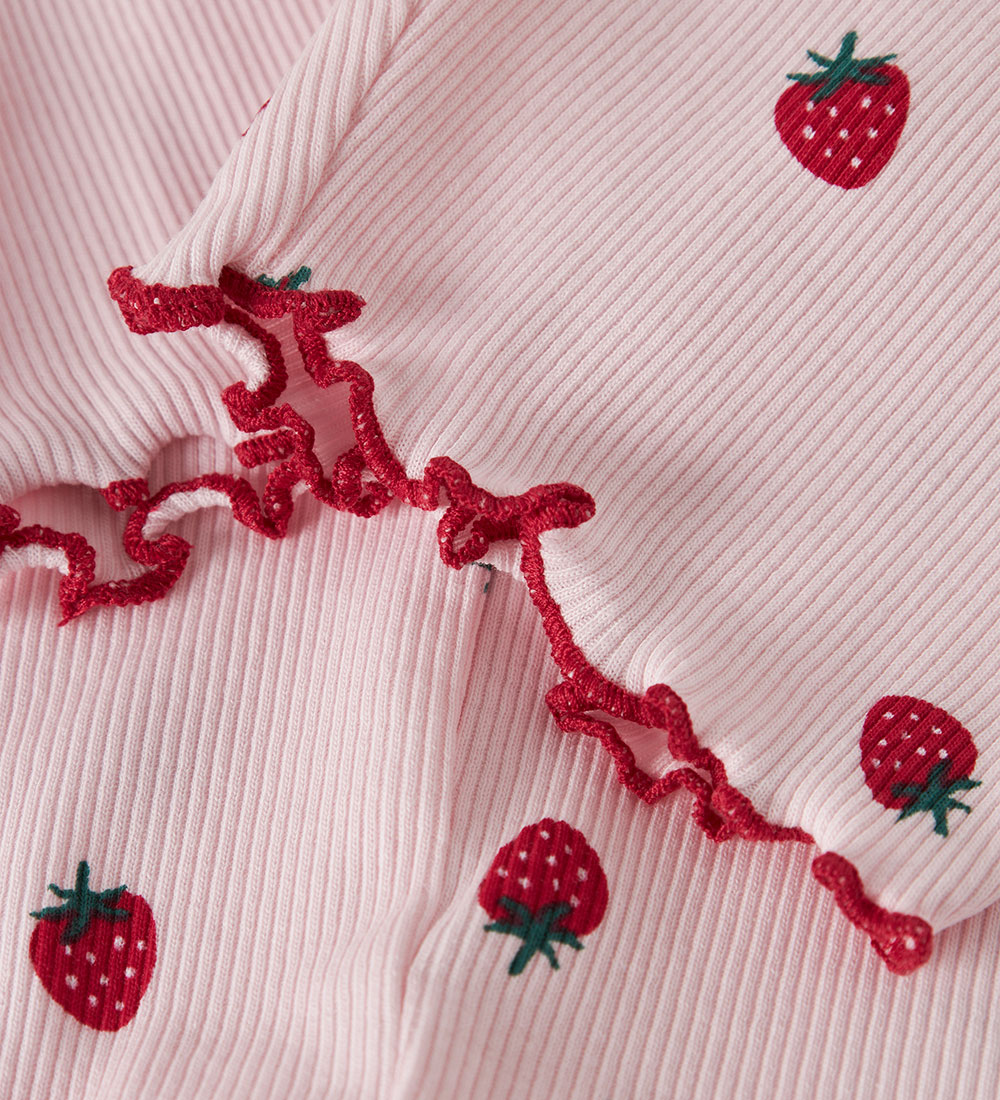 Name It Bicycle Shorts - Rib - NmfJillie - Ballerina w. Strawber