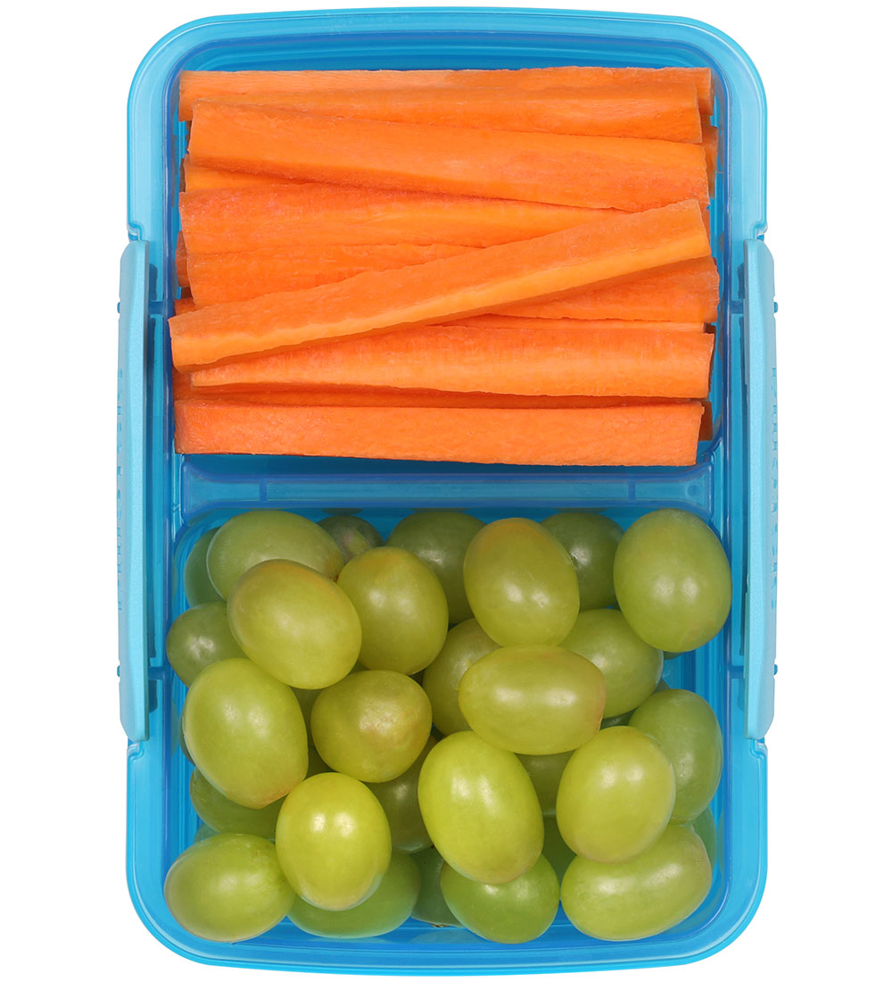 Boîte à Repas Sistema - Small Divisé - 350 ml - Bleu
