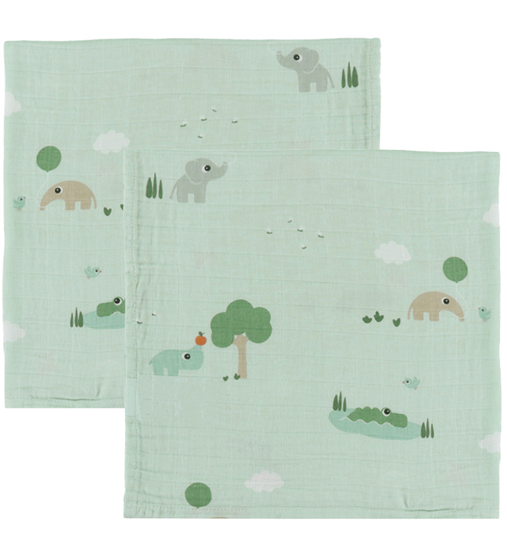 Done by Deer Muslin Cloth - 2-Pack - 65x65 cm - Playground - Blu