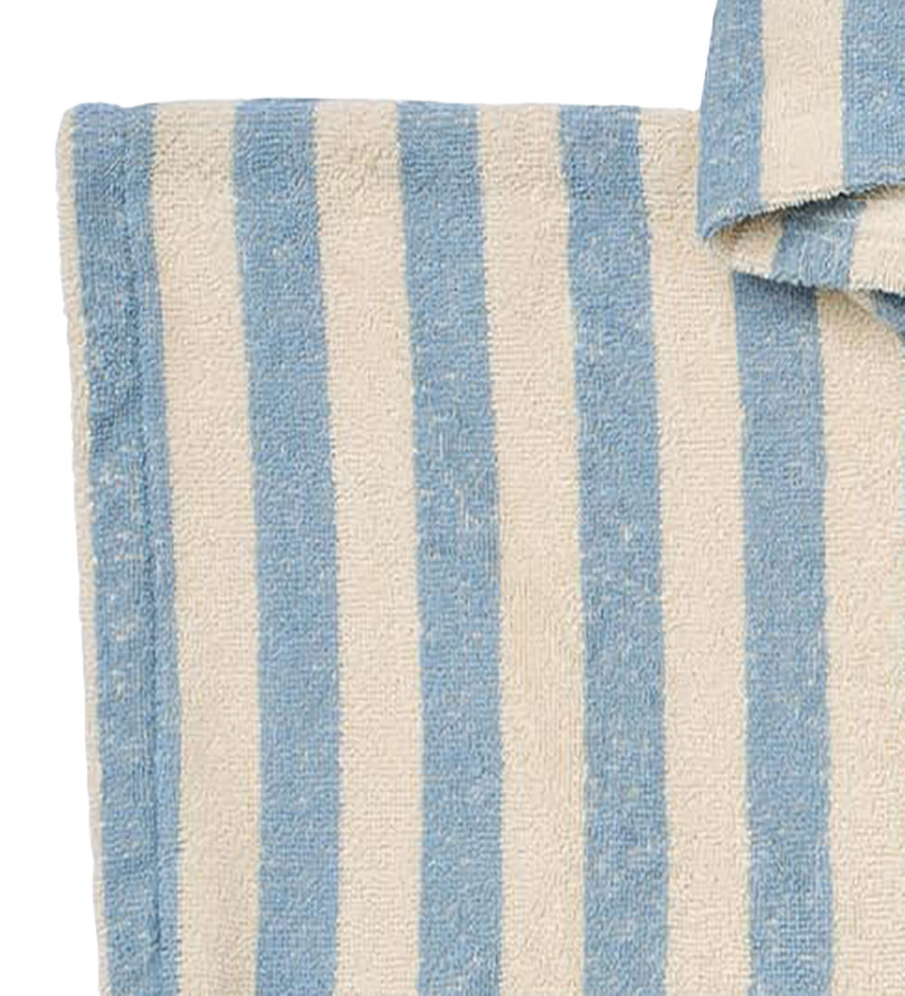 Wheat Badeponcho - Liten - Frotté - Blue Svømming Stripe