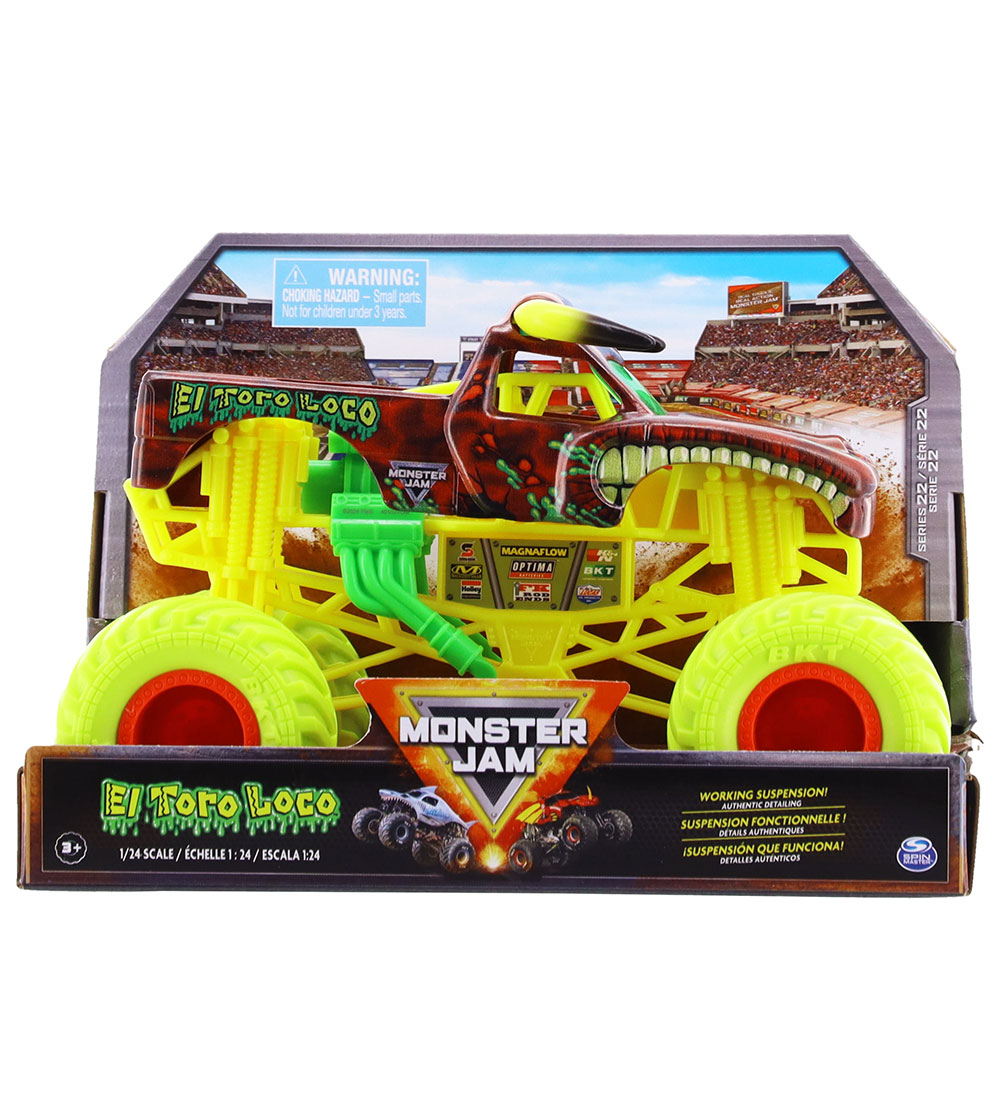 Monster Jam Samlare Truck - 1:24 - El Toro Loco - Gul