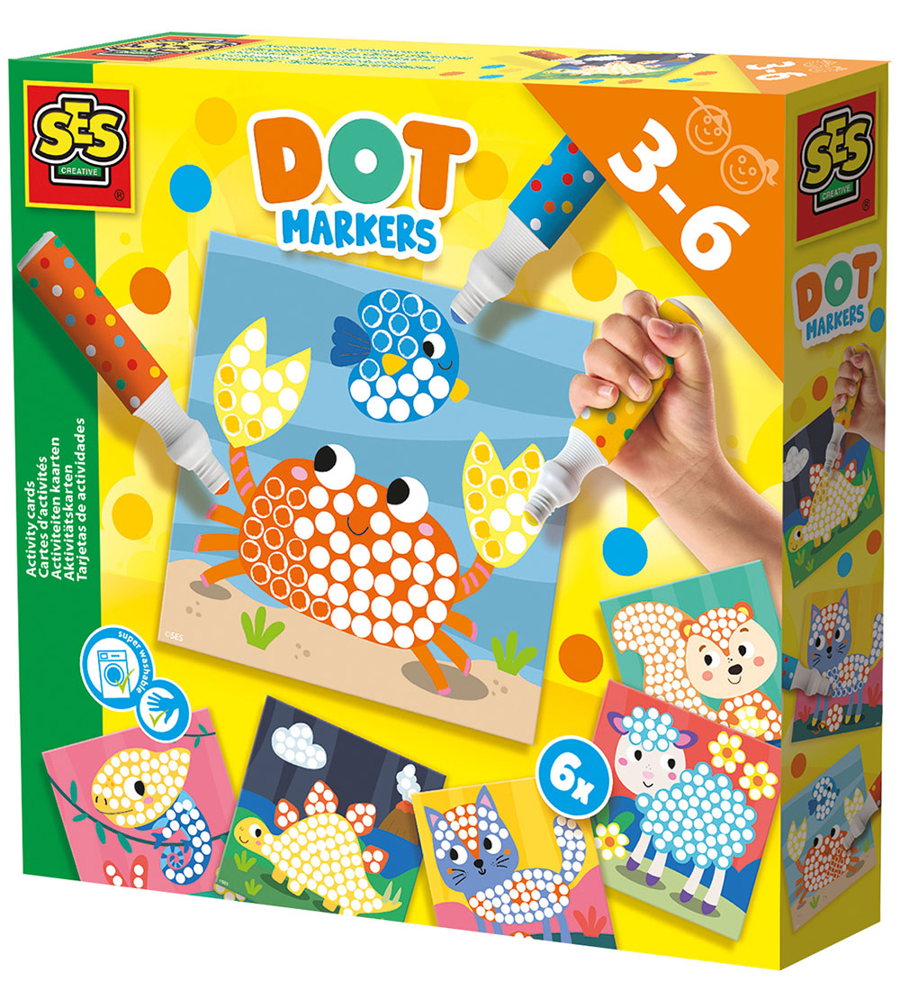 SES Creative Priktuscher - 3 Colours XXL - Activity Cards