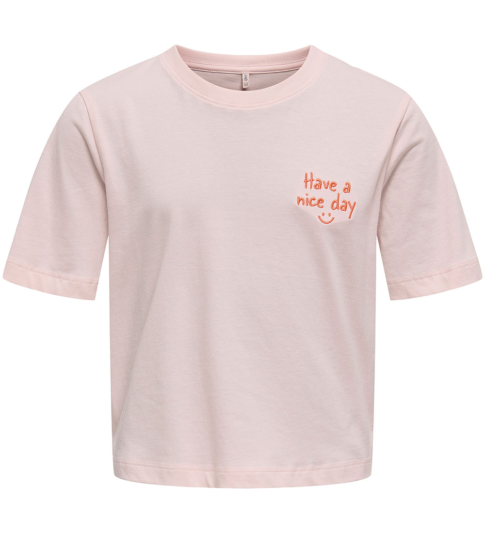 Kids Only T-shirt - KogRex - Mauve Chalk/Happy