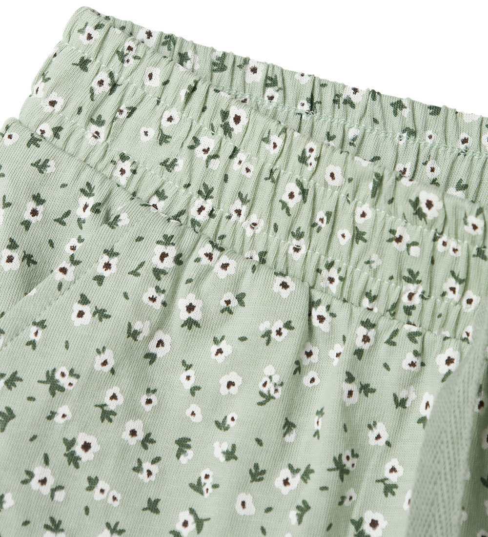 Name It Stuttbuxur - Noos - NkfVigga - Aqua Grár/Floral