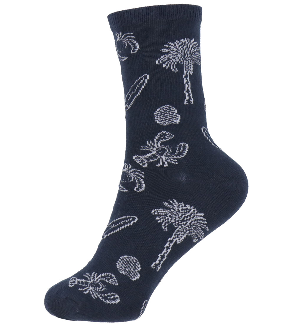 Name It Sokkar - 5 Pakki - NkmVaks - Light Grey Melange/Strönd