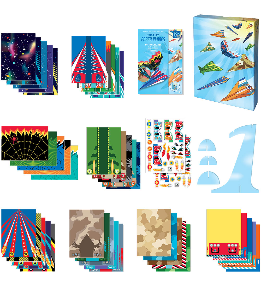 Set de Création Box Candiy - Fabriquez 40 avions en papier - Tot