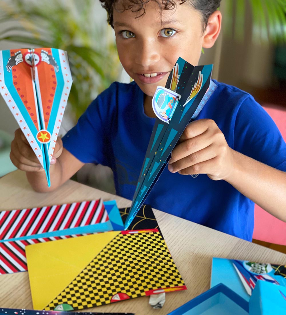 Set de Création Box Candiy - Fabriquez 40 avions en papier - Tot