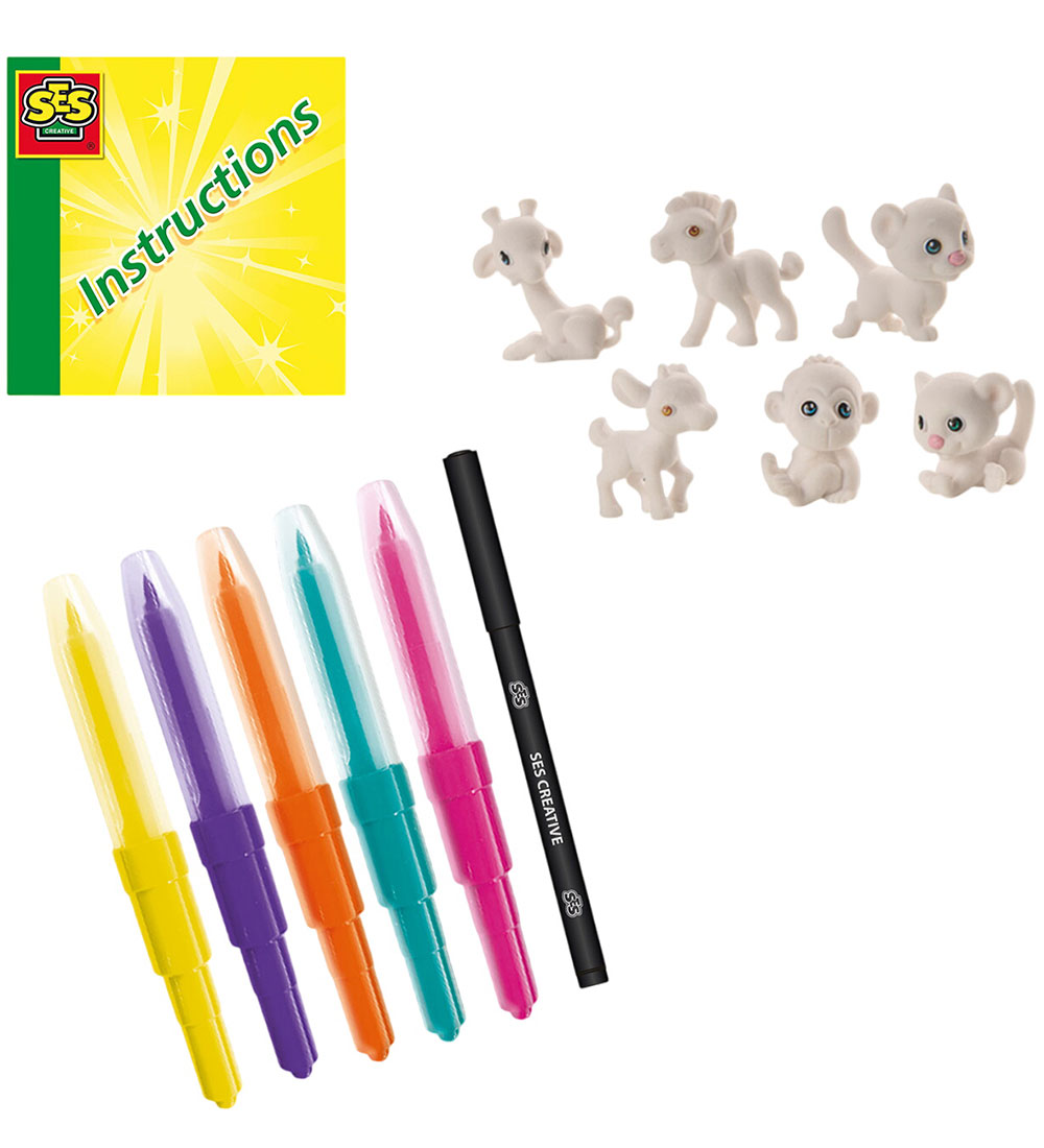 SES Creative Creation Set - Blow Pens - Safari