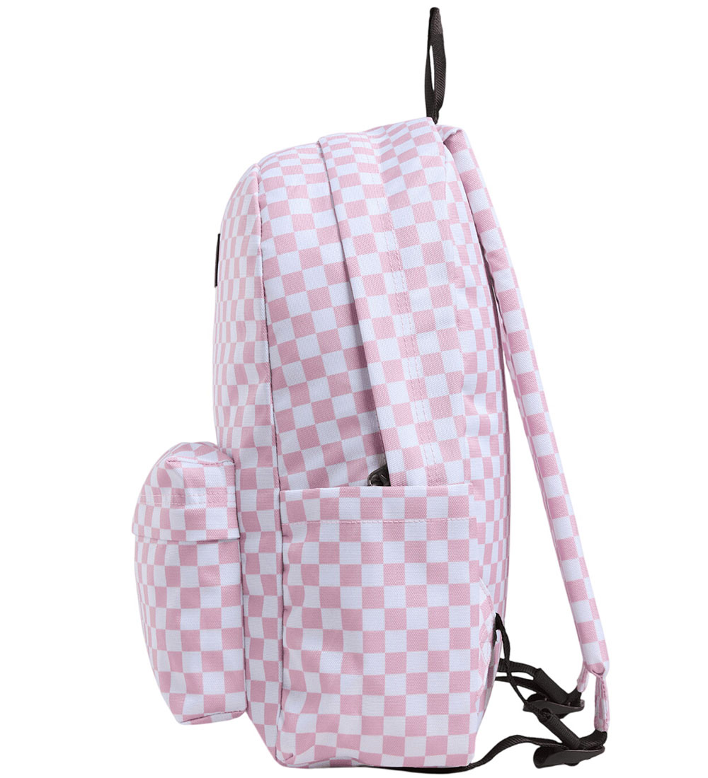 Vans Backpack - Old Skool Grom Check - Coral Blush