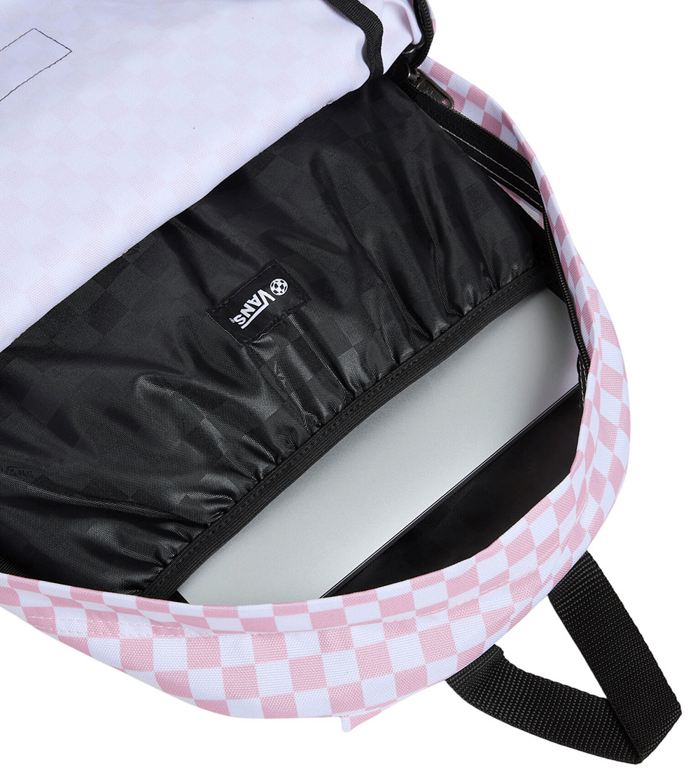 Vans Backpack - Old Skool Grom Check - Coral Blush