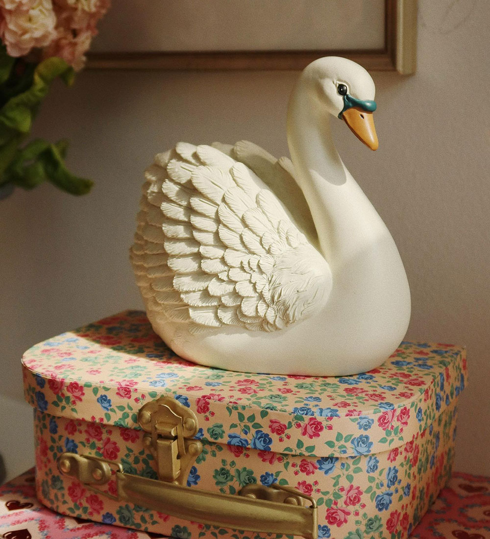 Konges Sløjd Piggy Bank - Polyresin - Swan