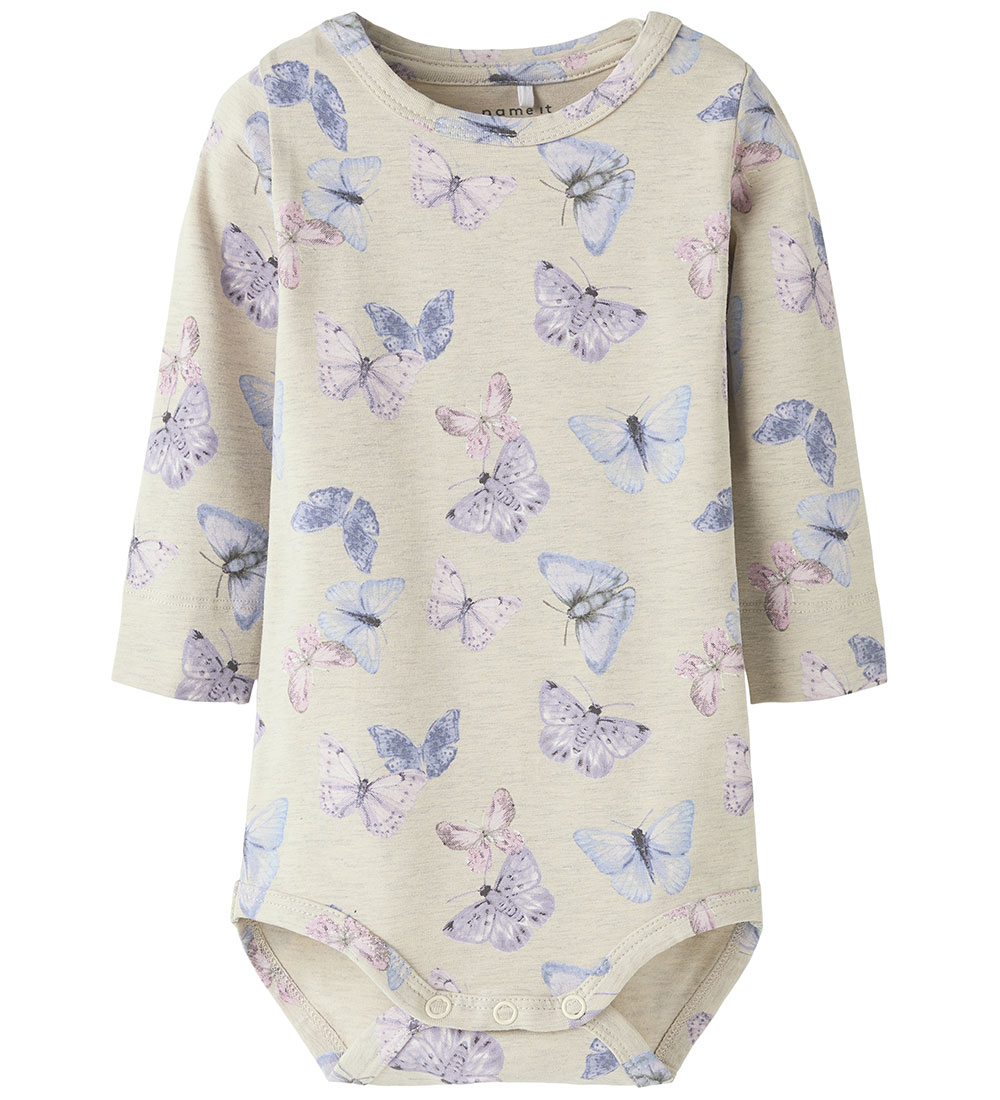 Name It Bodysuit l/s - NbfHasmina - Peyote Melange