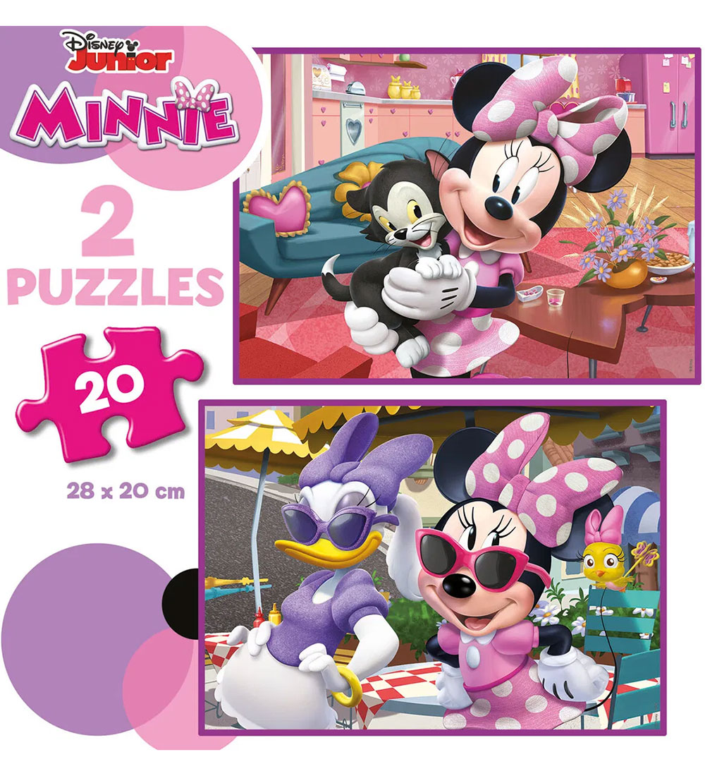 Educa Jigsaw Puzzle - 2x20 Bricks - Minnie