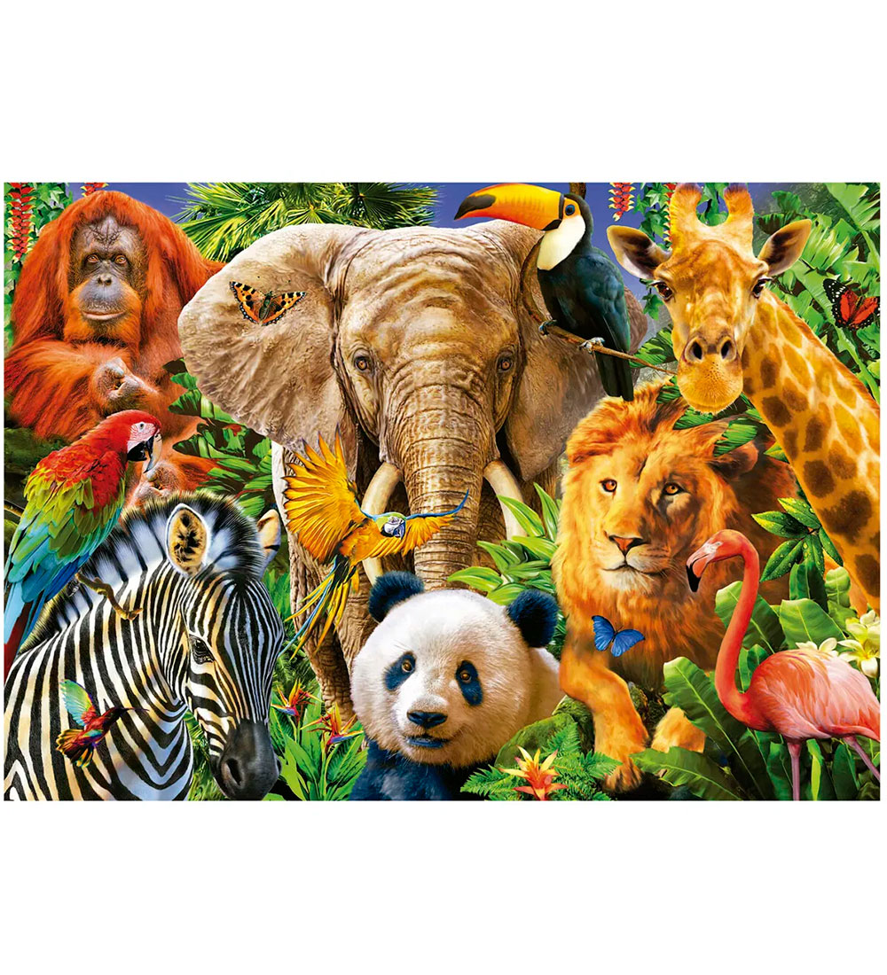 Educa Jigsaw Puzzle - 500 Bricks - Wild Animal Collage