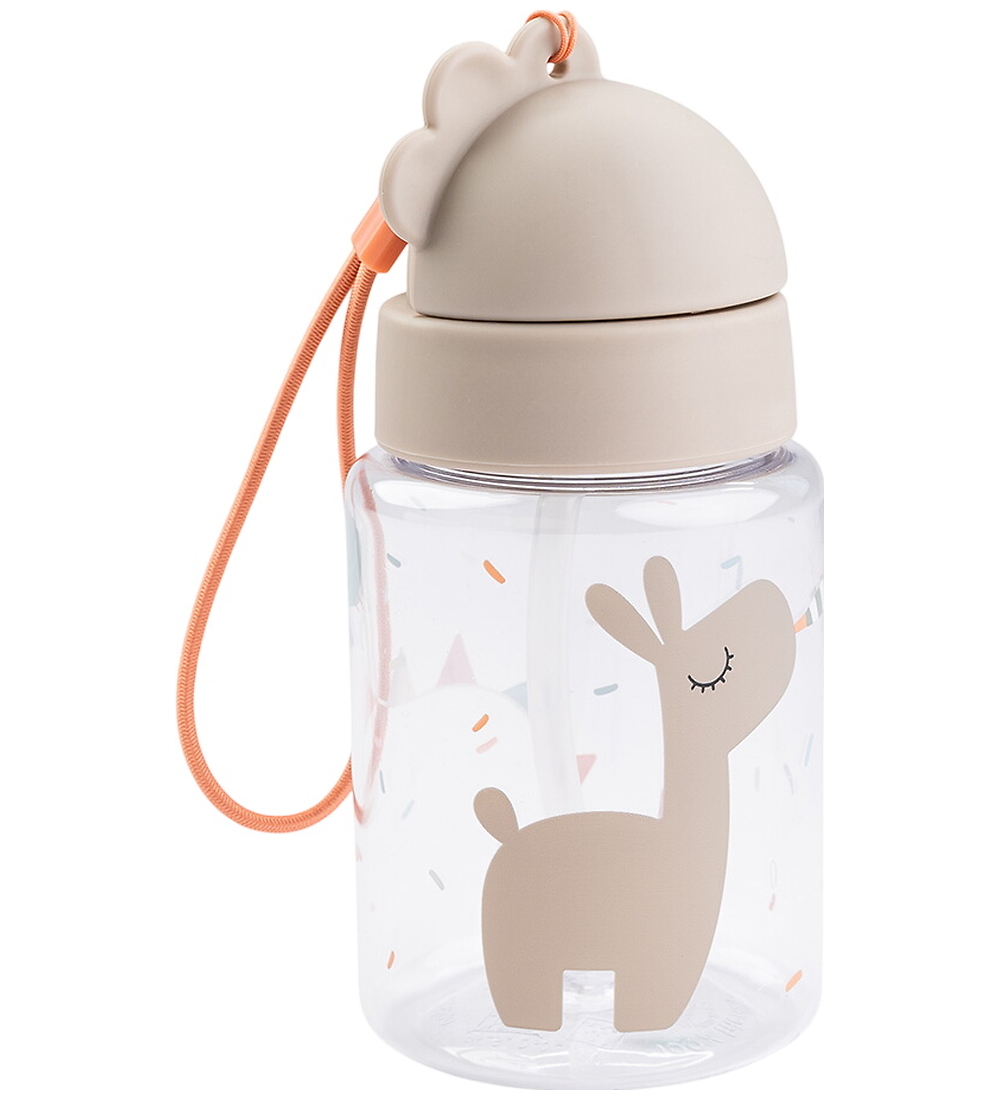 Done by Deer Vatnsflaska M. sogrör - 280 ml - Celebration Sandur