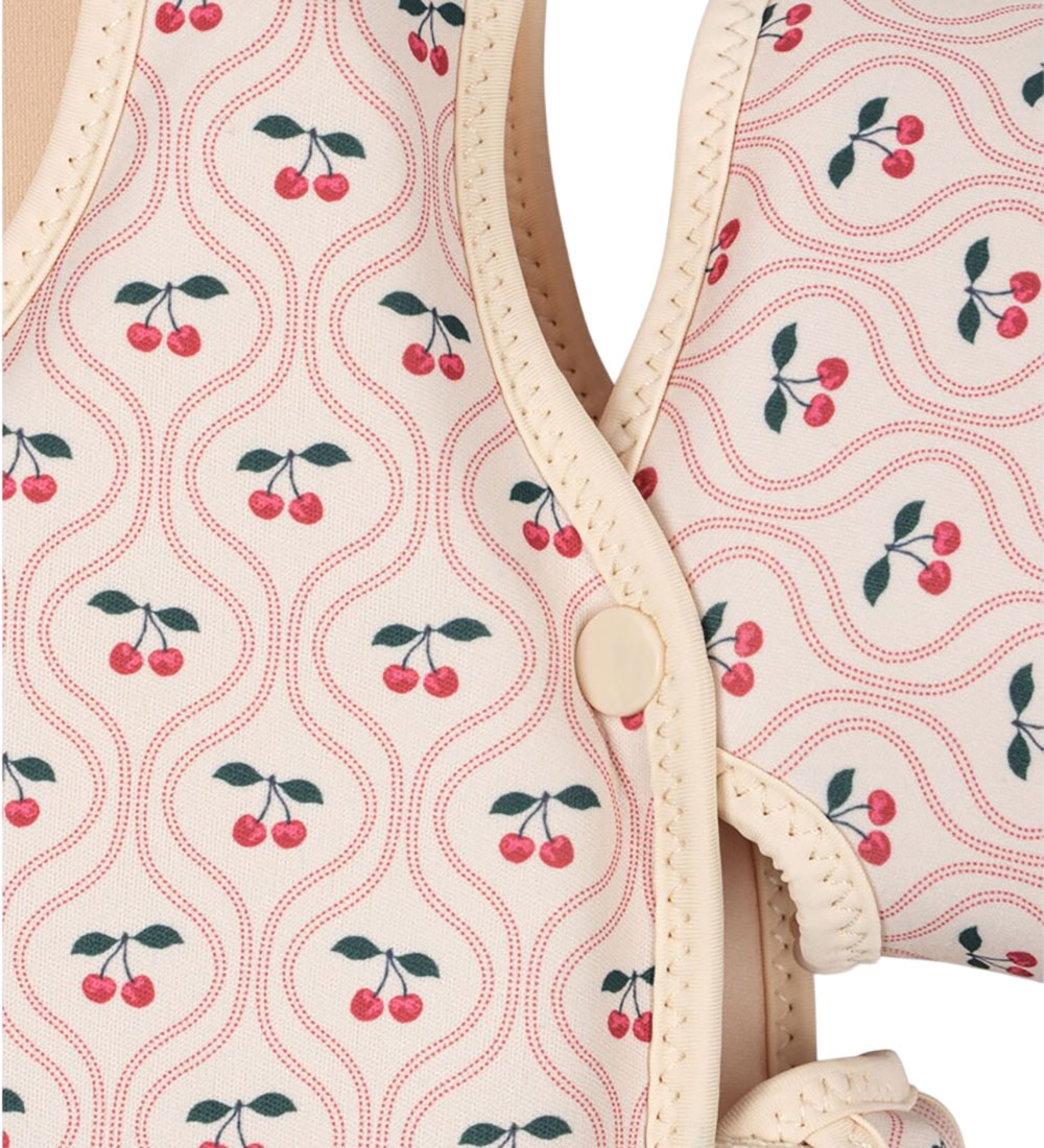 Konges Sløjd Swim Vest w. Wings - Cherry Pink Motif
