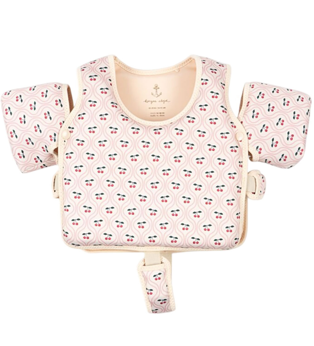 Konges Sløjd Swim Vest w. Wings - Cherry Pink Motif