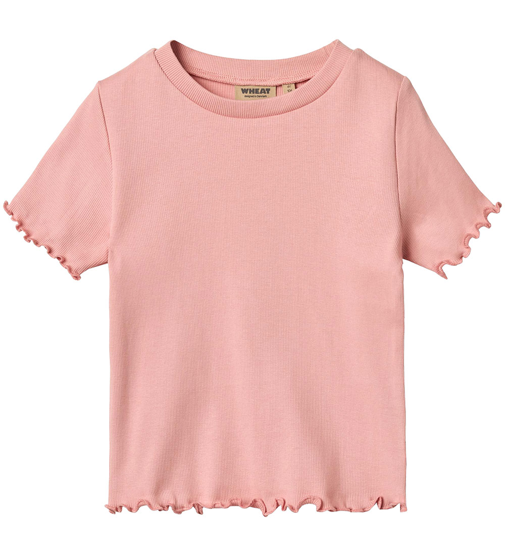 Wheat T-shirt - 2-pack - Rib - Alicia - Rose Vattenblommor