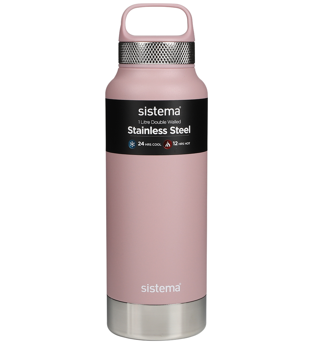 Sistema Termo flaske - Rustfritt stål Steel - 1 l - Rosa