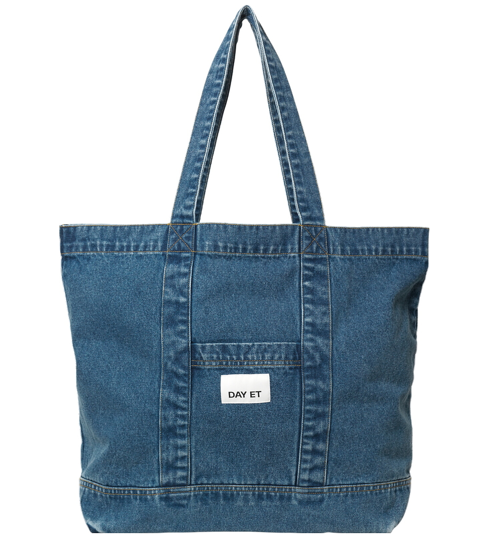 DAY ET Shopper - Washed Denim Back - Blue