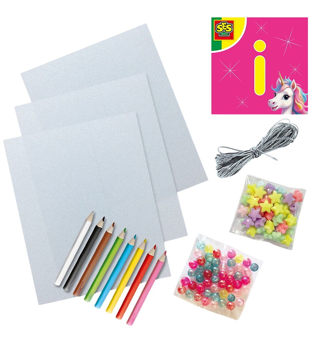 SES Creative Creation Set - Shrink plastic - Unicorn Bracelet
