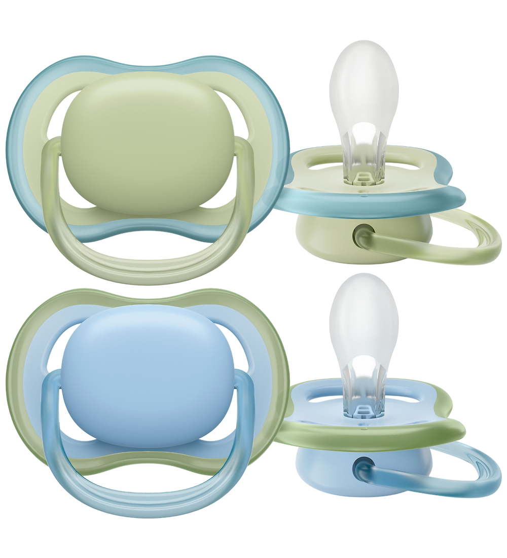 Philips Avent Pacifiers - 2-Pack - Ultra Air - Blue/Grey