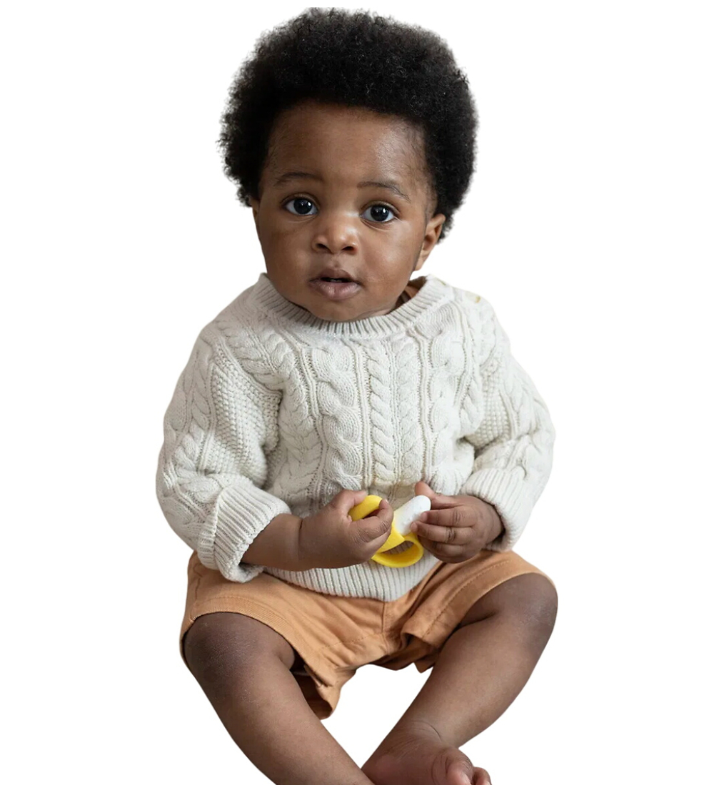 Matchstick Monkey Teether - 2-Pack - Banana & Monkey - Pink