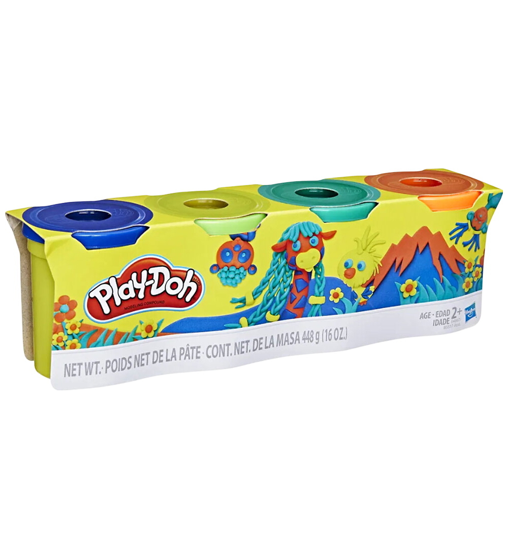 Play-Doh Leir - 4 Pakki - 453 g