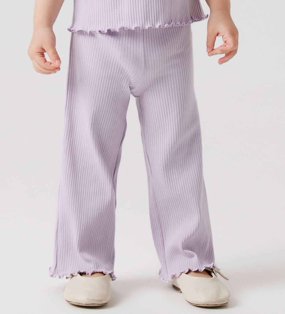 Name It Byxor - Rib - Bred - NmfFrida - Misty Lilac