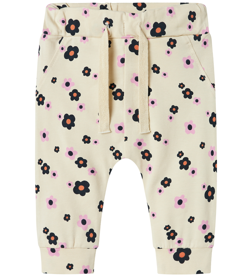 Name It Trousers - NbfVandora - Summer Sand/Flowers