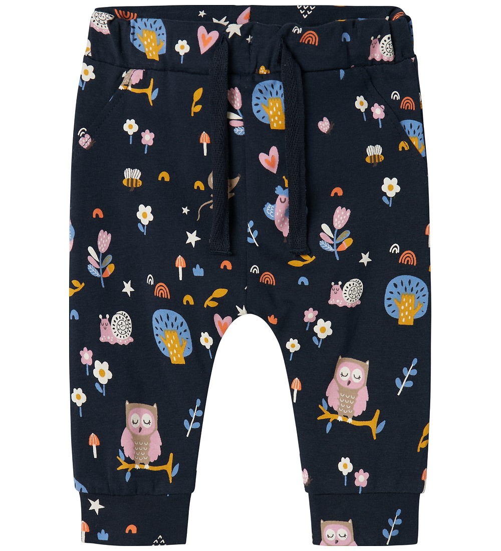 Name It Trousers - NbfVandora - Dark Sapphire/Birds