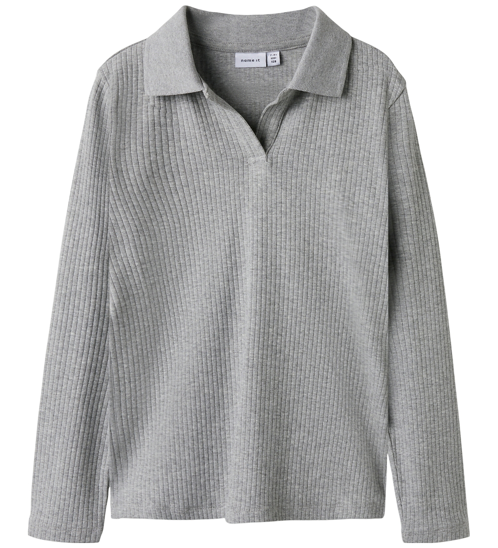 Name It Poolopaita - Joustinneule - NkfDusa - Grey Melange