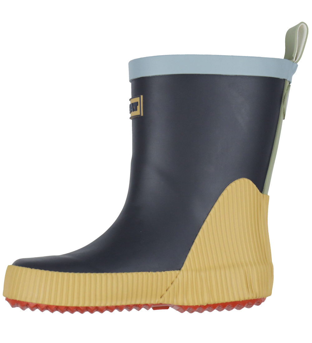 Wheat Rubber Boots - Welly - Navy