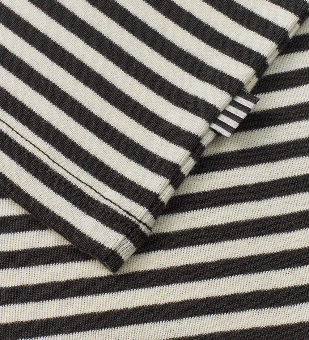 Mads Nørgaard Blouse - Striped Tobinino - Black/Vanilla Ice