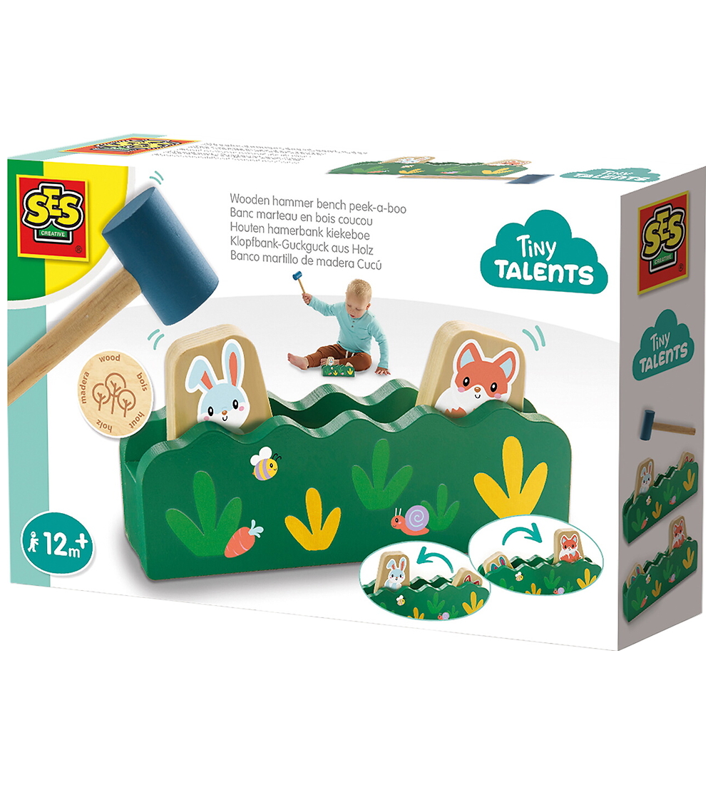 SES Creative Activity Toy - Wood - Pounding Bench - Tittebøh