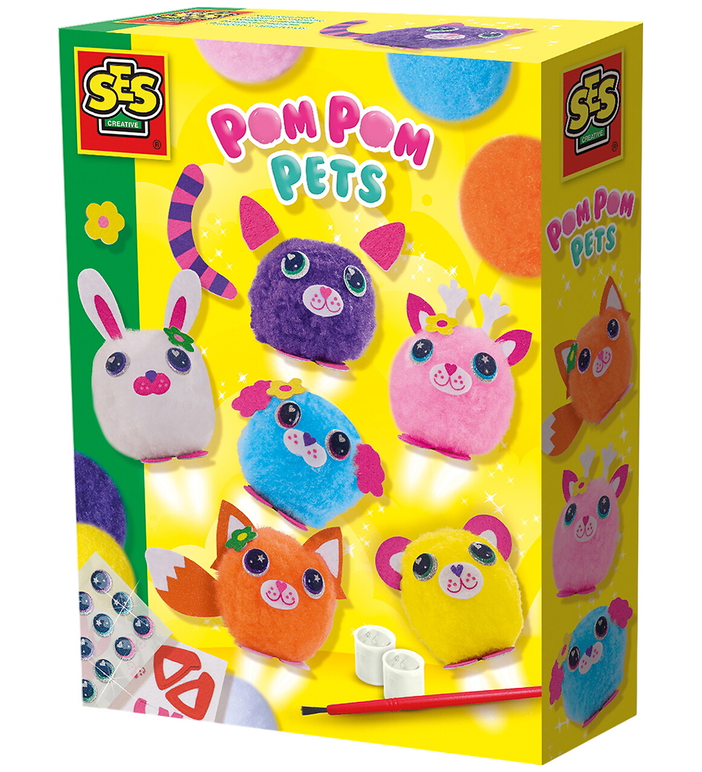 Set de Création SES Creative - Pom-Pom Animaux de compagnie