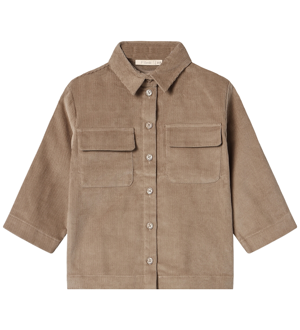 Chemise Fliink - Velours Côtelé - Billy - Pin Bark