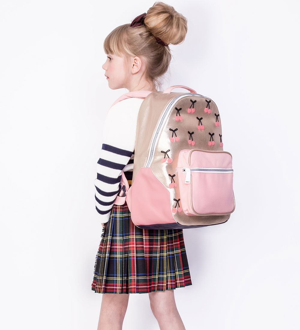 Sac à Dos Jeune Premier - New Bobbie - 20L - Cherry Pom-Pom