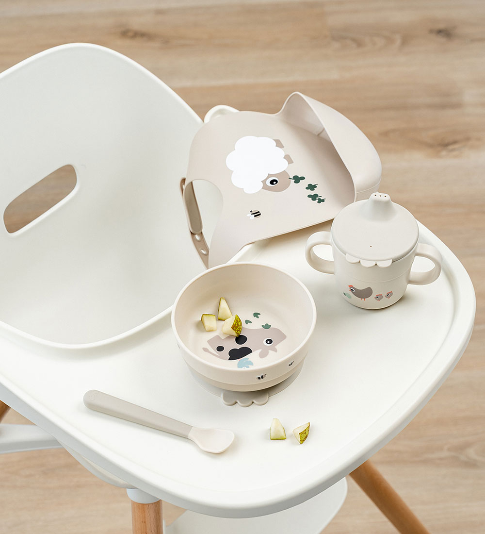 Done by Deer Dinner Set - 3 Parts - Foodie - Tiny Farm - Sand